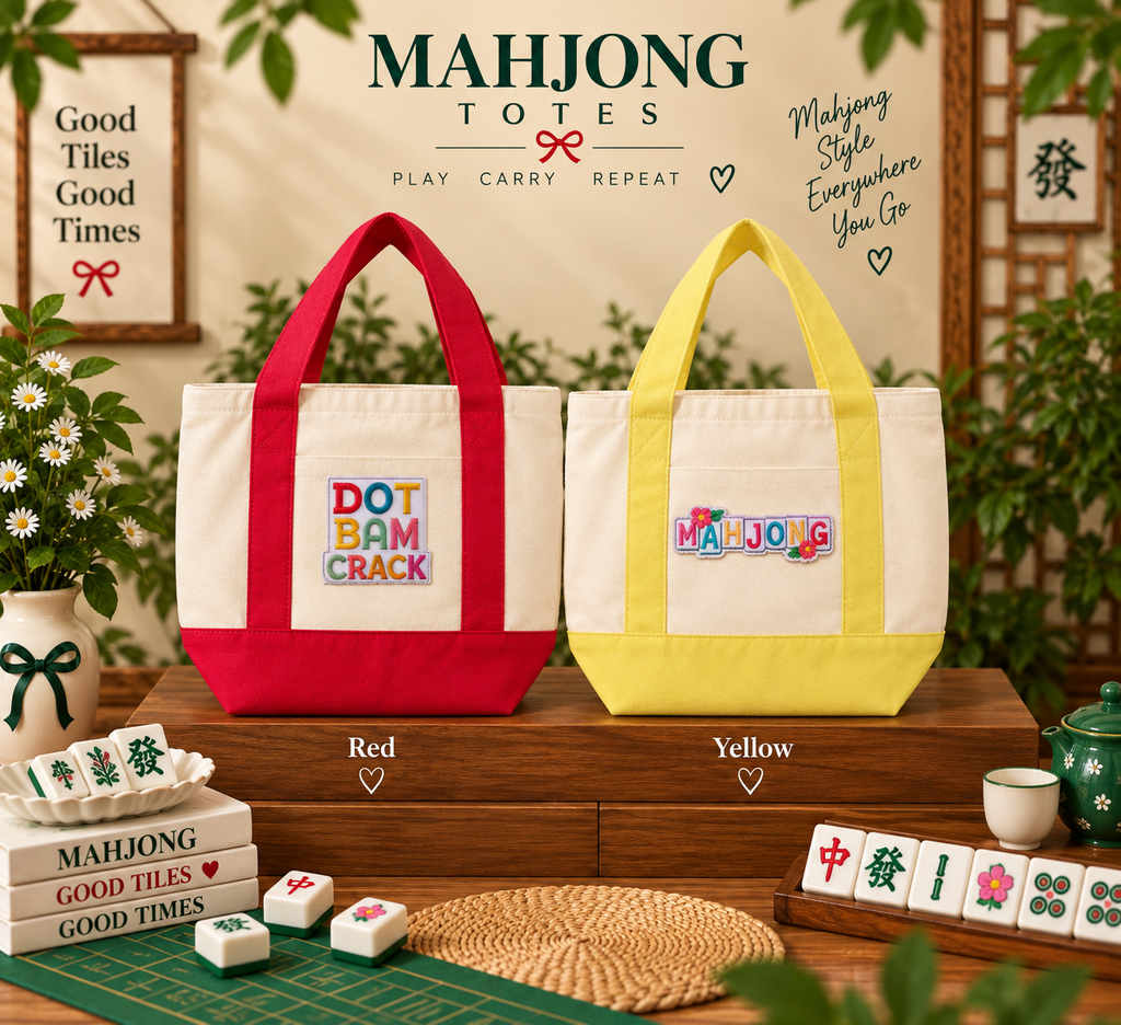 Custom Mahjong Tote Bag-Pick Your Patch
