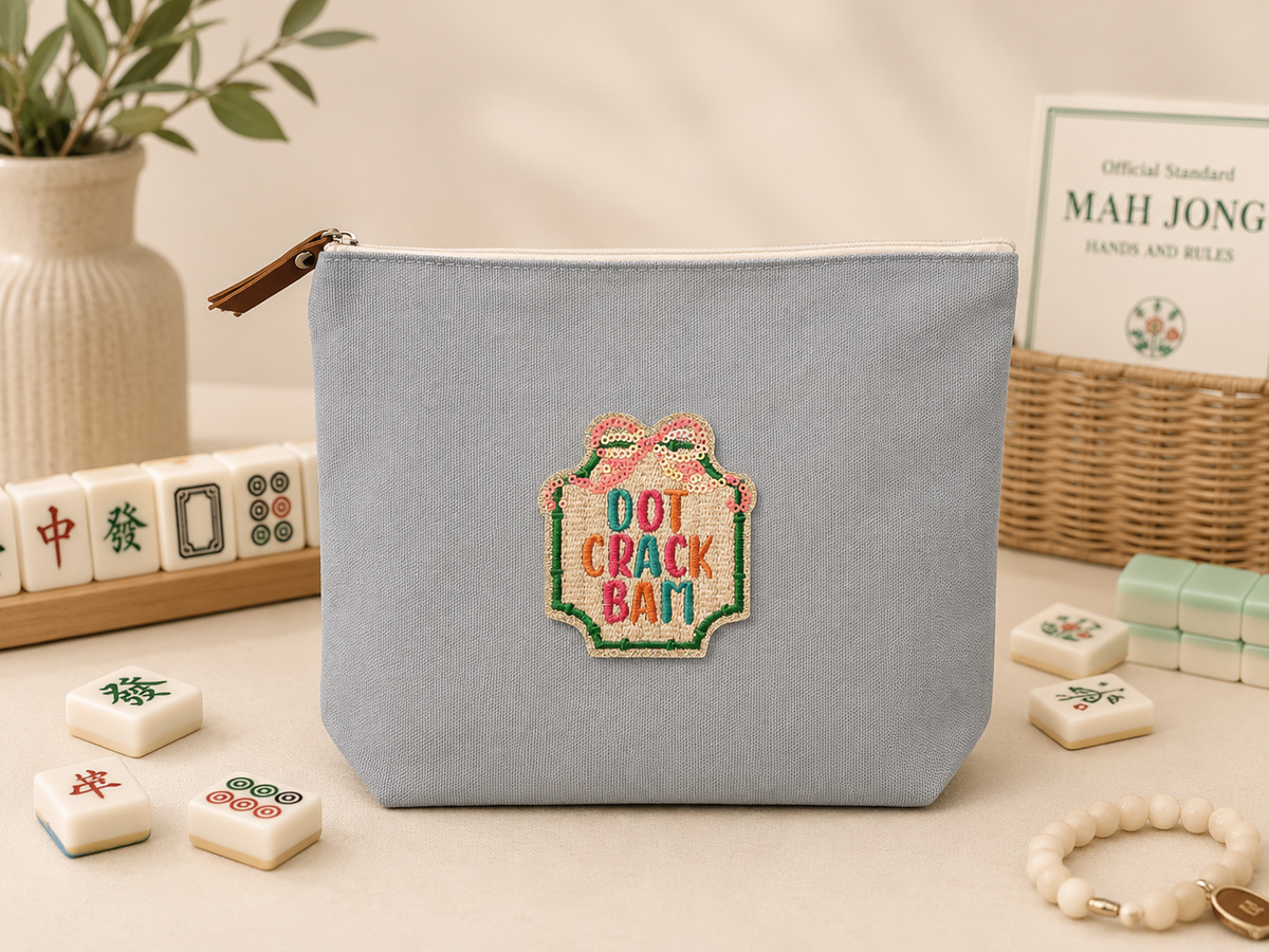 Custom Mahjong Zip-Top Pouch-Pick Your Patch