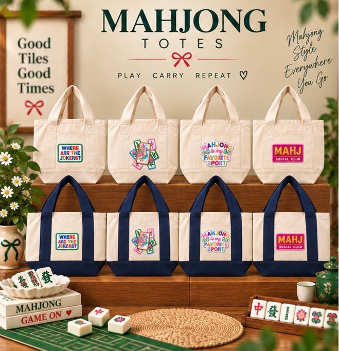 Custom Mahjong Tote Bag-Pick Your Patch